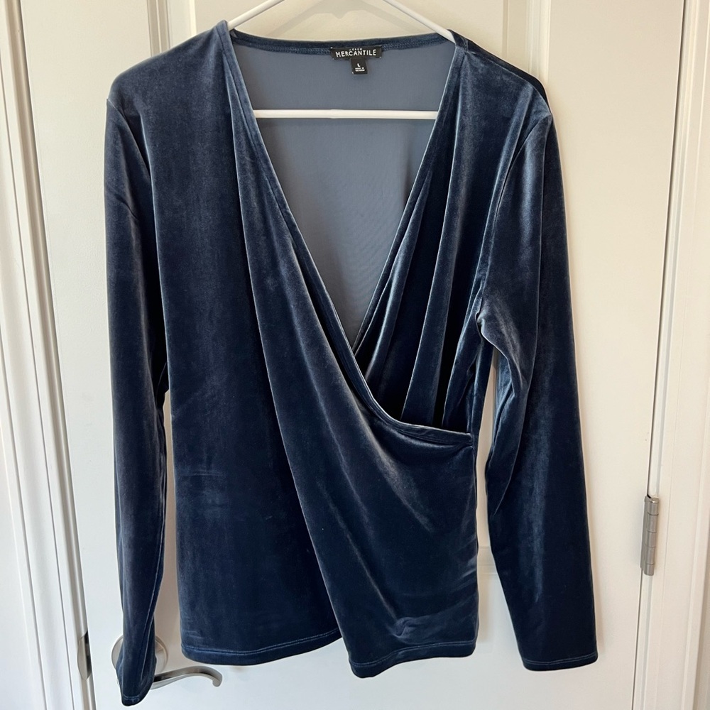 J. Crew Velvet Top